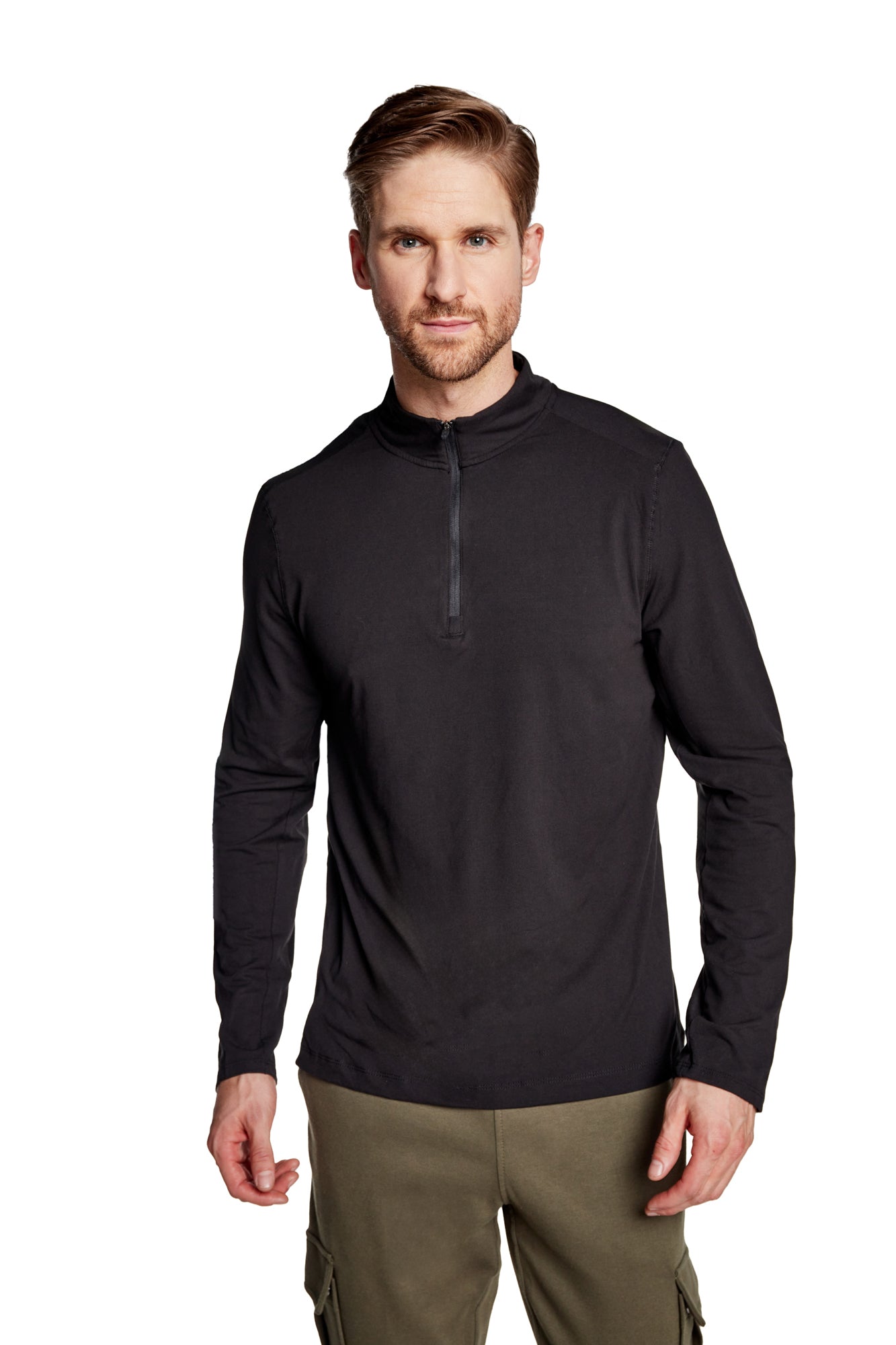 Kyodan Mens Day-To-Day Long Sleeve Top With Zip
