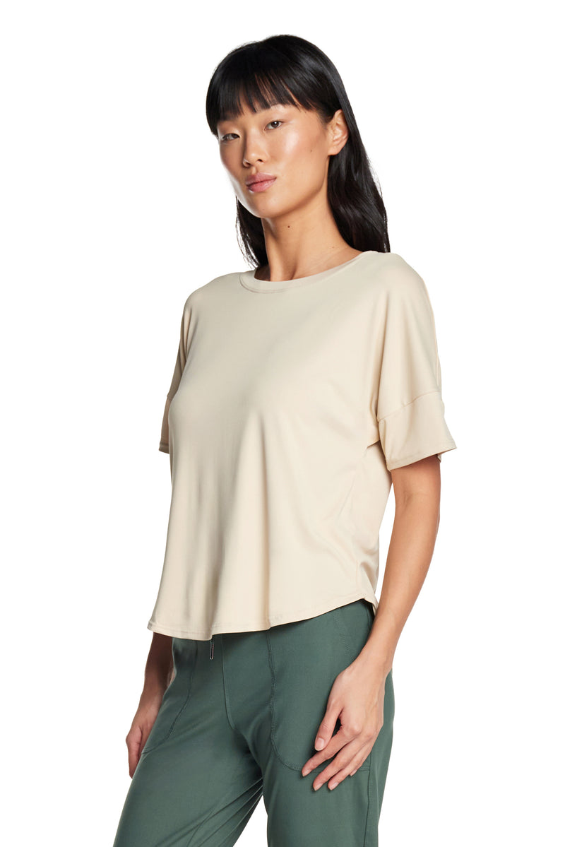 Kyodan Womens Basic Solid Short Sleeve T-shirt Moss Jeresy Top - X